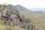 Looking NE on a different day/year along the south side from the top of Helena and Auropra Range (Bungalbin). - Helena and Aurora Range (Bungalbin)