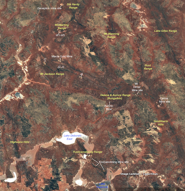 Central Yigarn Google Earth map BIF mines redsize 3